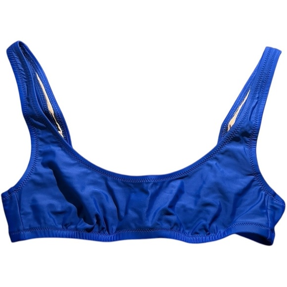 J. Crew Cobalt Blue Bikini Top Small NWT Swimwear - Picture 2 of 8